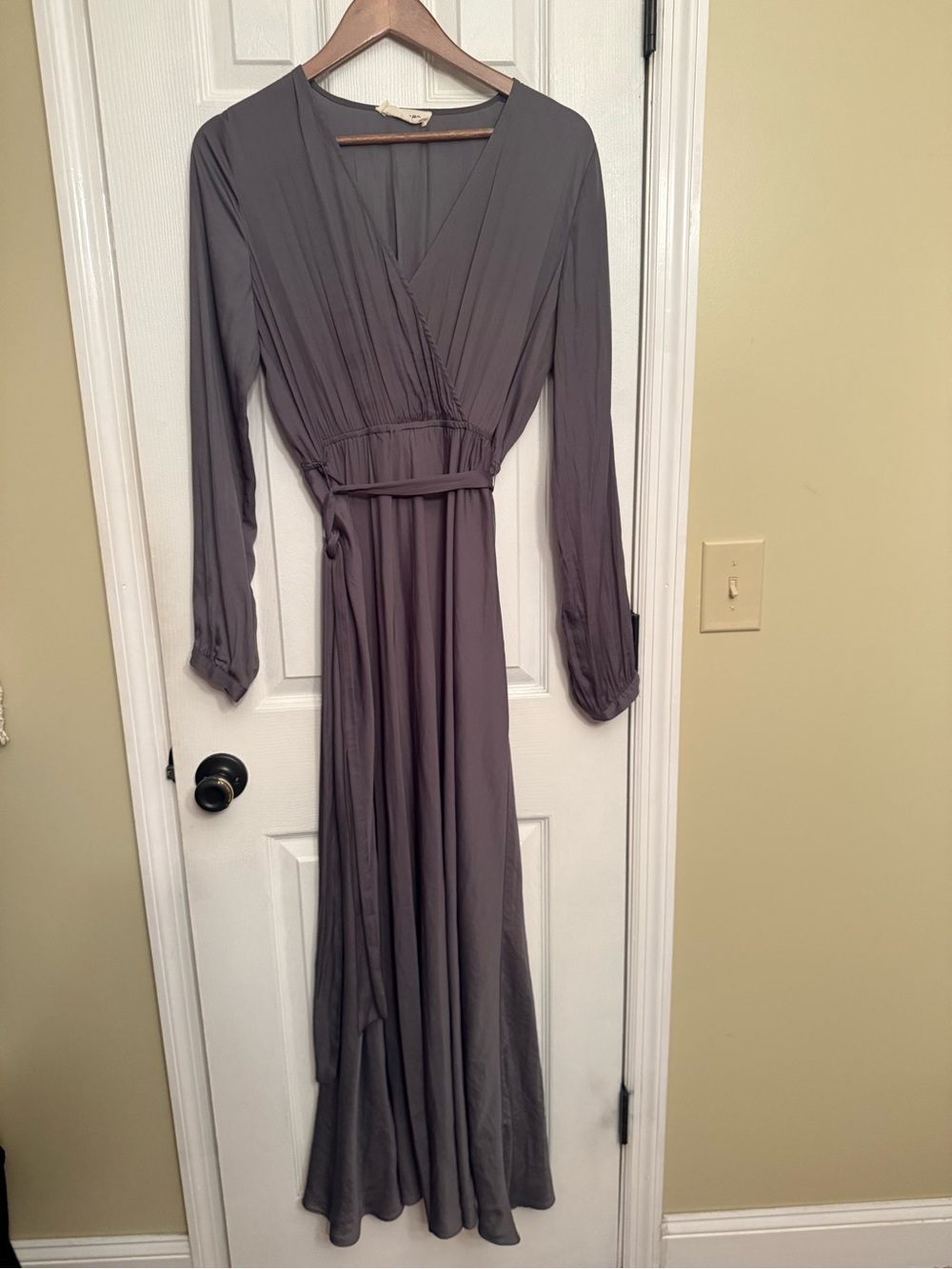Molly Green large olive green satin dress $128 new